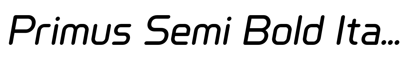 Primus Semi Bold Italic